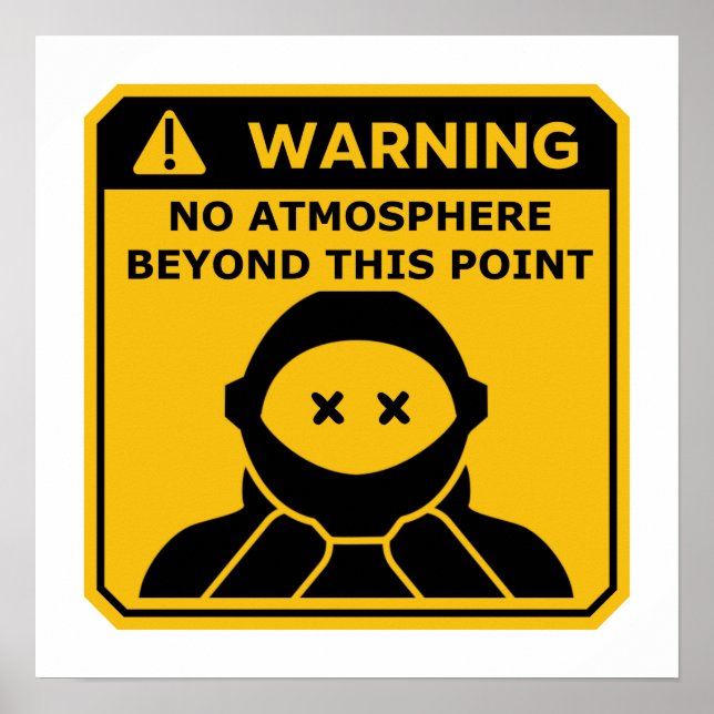 Raumfahrtingenieure - Luftwarnplakat Poster (Vorne)