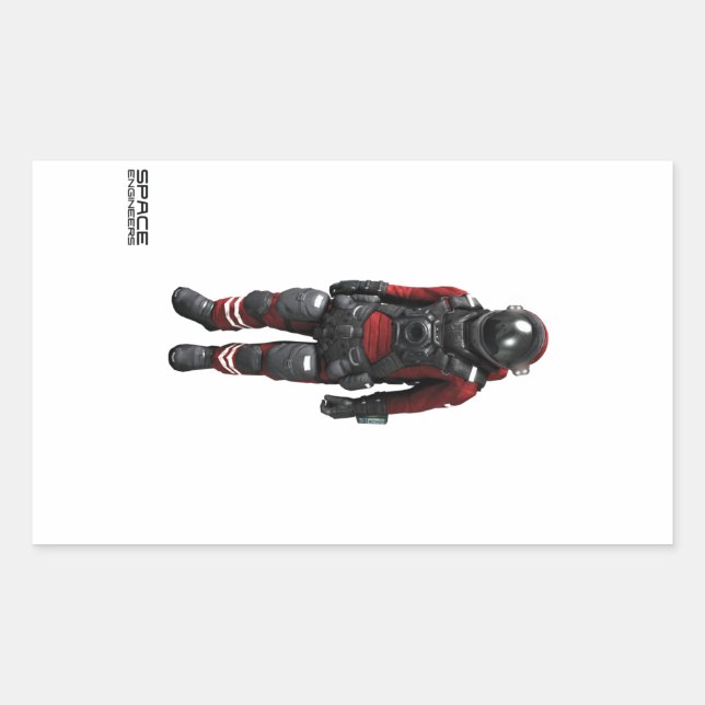 Raumfahrtingenieure Rectangle Stickers - Astronaut (Vorderseite)