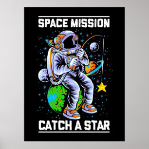 Raumfahrtmission der Astronauten Poster