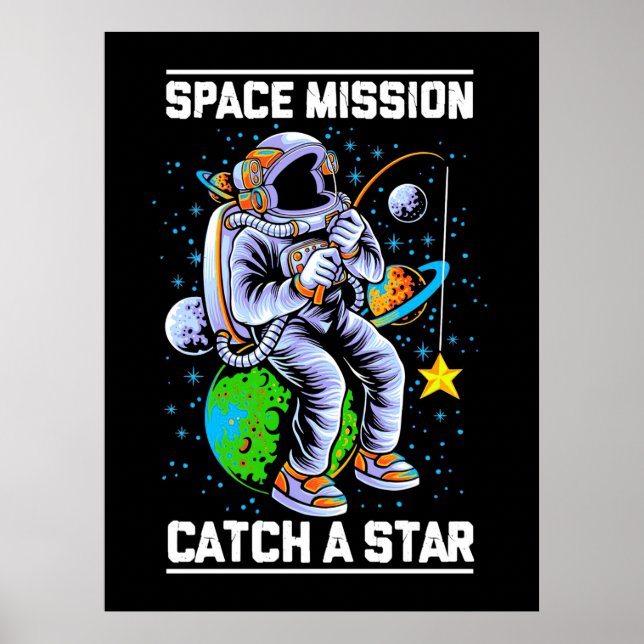 Raumfahrtmission der Astronauten Poster (Vorne)