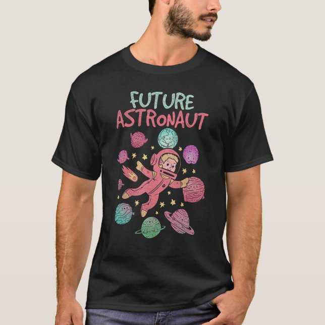 Raumfahrtplaneten der Junior Astronauten als Zukun T-Shirt (Vorderseite)