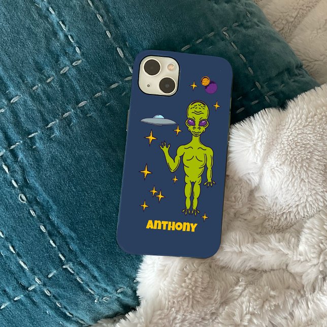 Raumfahrtpolitik - Alien mit Flying Saucer Persona Case-Mate iPhone Hülle (Von Creator hochgeladen)