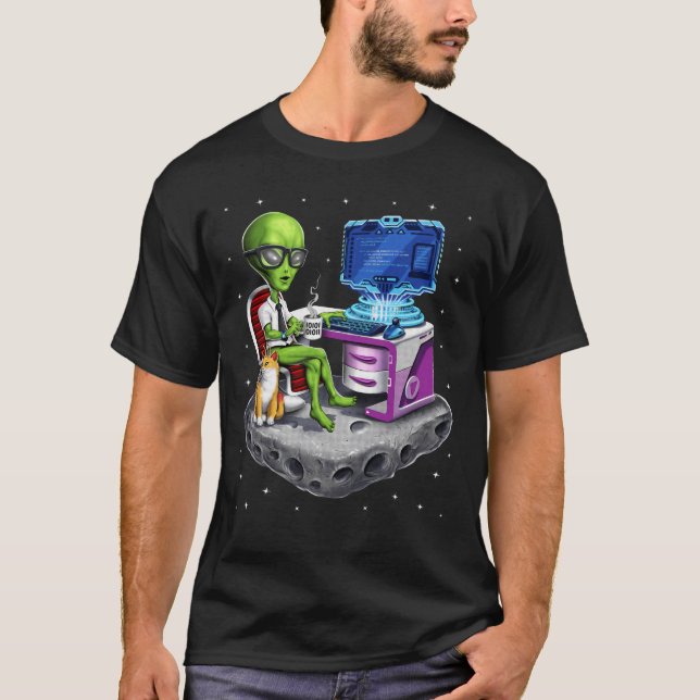 Raumfahrtprogramm Alien T-Shirt (Vorderseite)