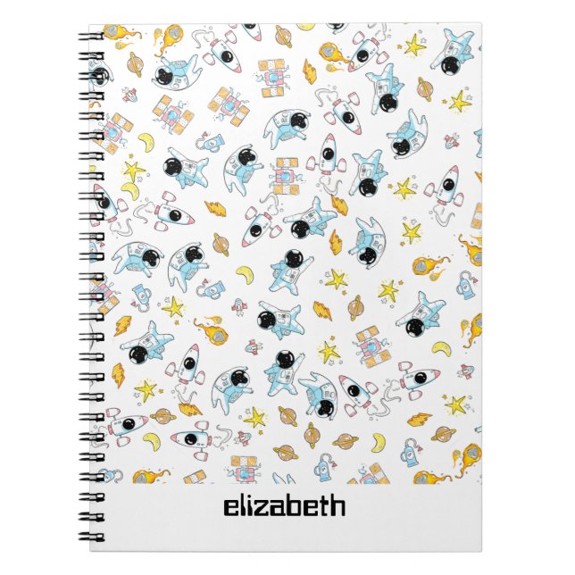 Raumfahrtthema Notizblock (Vorderseite)