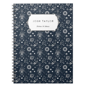 Raumfahrtwissenschaft startet Planets Rocket Indiv Notizblock