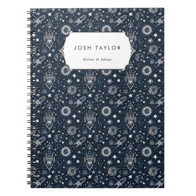 Raumfahrtwissenschaft startet Planets Rocket Indiv Notizblock (Vorderseite)