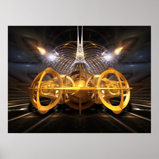 Raumfahrzeug Poster (Vorne)