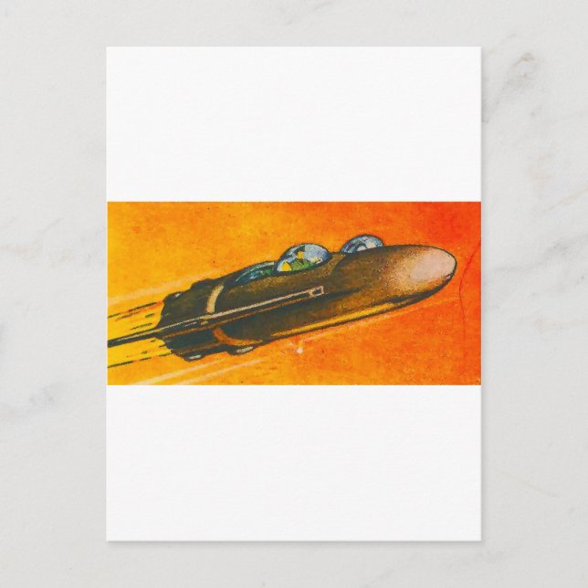 Raumfahrzeug Postkarte (Vorderseite)