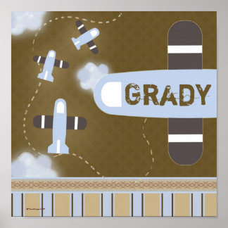 Raumflugzeugmauer-Poster Poster