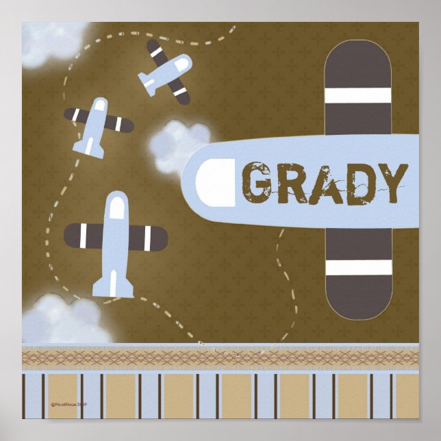 Raumflugzeugmauer-Poster Poster (Vorne)