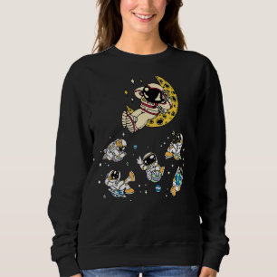 Raumgalaxie Astronaut Sweatshirt