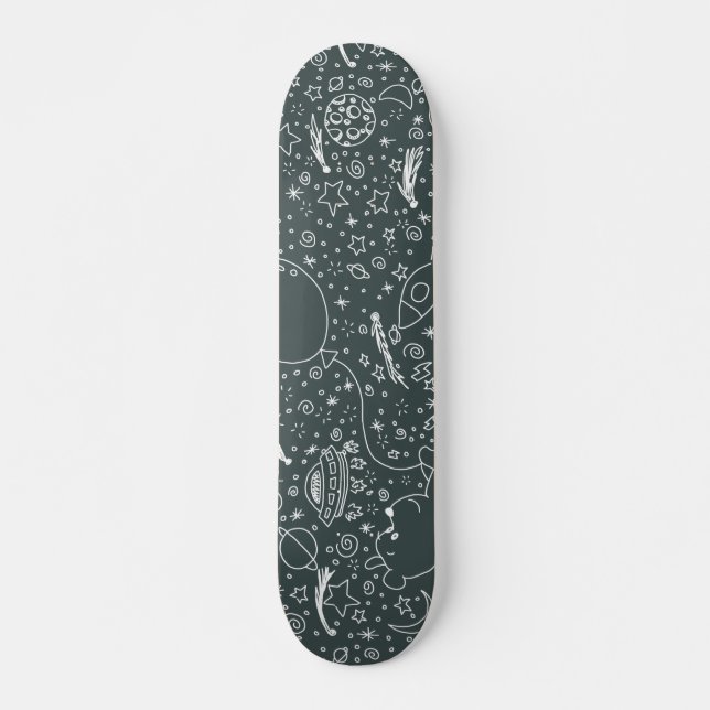 Raumgekritzel Skateboard (Vorne)