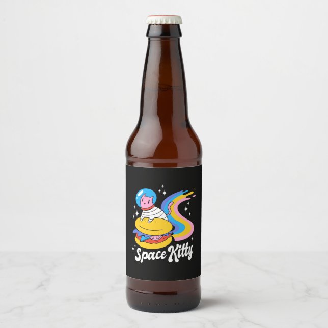 Raumkatze Bierflaschenetikett (Vorderseite)