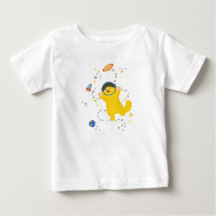 Raumkatze in einem Helm zwischen Planeten und Ster Baby T-shirt