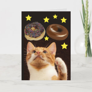 RAUMKATZE MIT GEBURTSKARTE KARTE