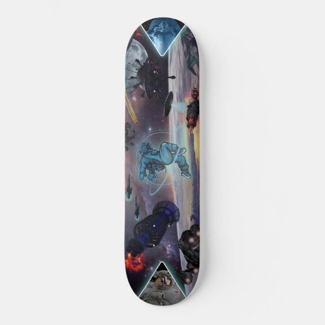 RAUMKRIEG ALIEN INVASION SKATEBOARD (Vorderseite)