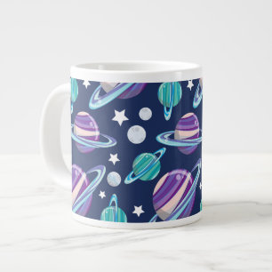 Raummuster, Planeten, Sterne, Galaxie, Kosmos Jumbo-Tasse