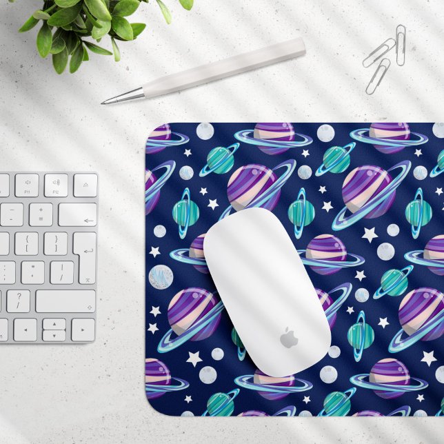 Raummuster, Planeten, Sterne, Galaxie, Kosmos Mousepad (Von Creator hochgeladen)