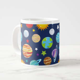 Raummuster, Planeten, Sterne, Kosmos, Galaxie Jumbo-Tasse