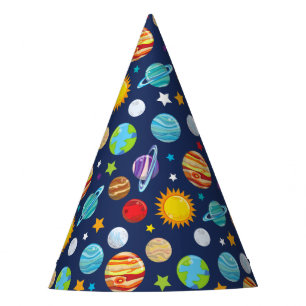 Raummuster, Planeten, Sterne, Kosmos, Galaxie Partyhütchen