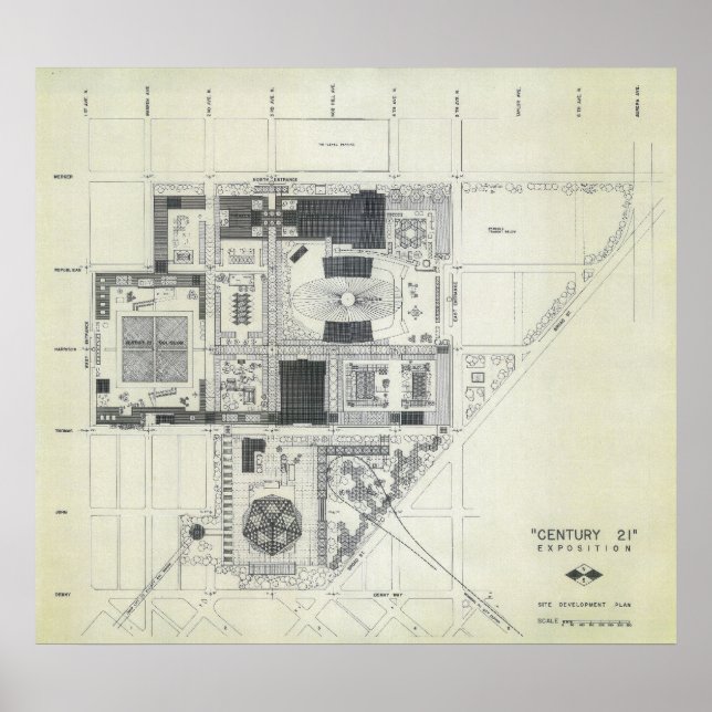 Raumnädel-Luftkonzept Zeichnend 2 Poster (Vorne)