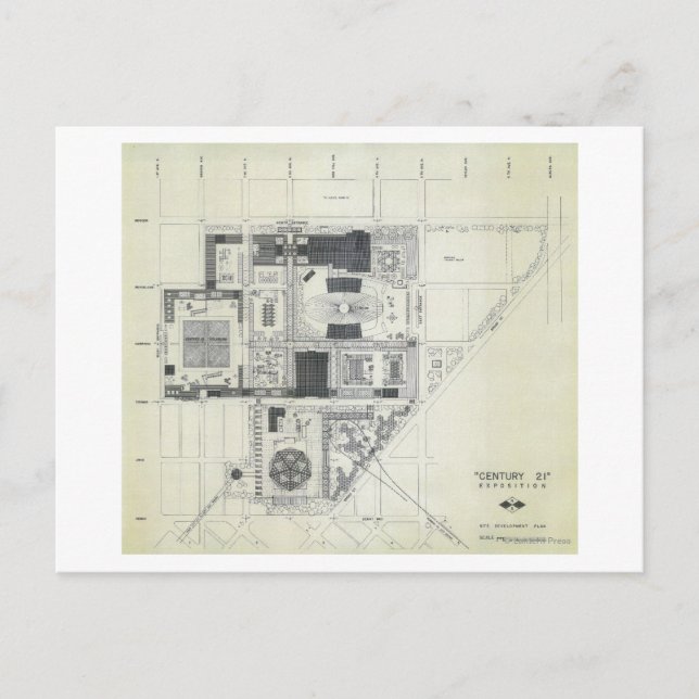 Raumnädel-Luftkonzept Zeichnend Postkarte (Vorderseite)