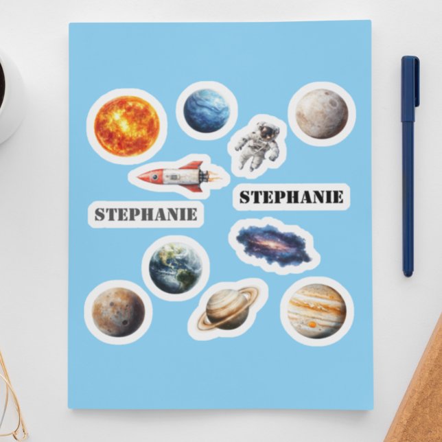 Raumplaner Astronautenraketenname Aufkleber (Von Creator hochgeladen)