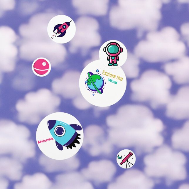 Raumschiff Astronaut  Konfetti (astronaut spacecraft, telescope,planet party confetti,kids birthday party,baby shower,graduation)