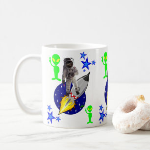 Raumschiff-Astronaut-Tasse Kaffeetasse