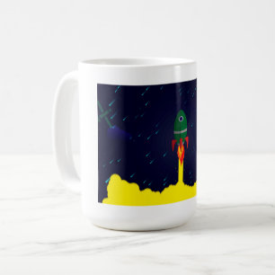 Raumschiff-Astronautin Kaffeetasse