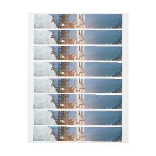 Raumschiff Columbia Rundum-Adressaufkleber