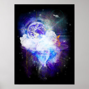 Raumschiff Erde Poster