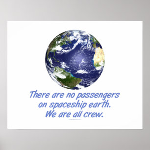 Raumschiff Erde, Umwelt Poster