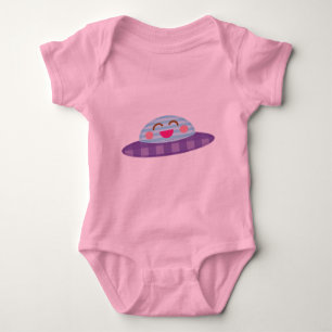 Raumschiff-fliegende Untertasse Kawaii Baby Strampler