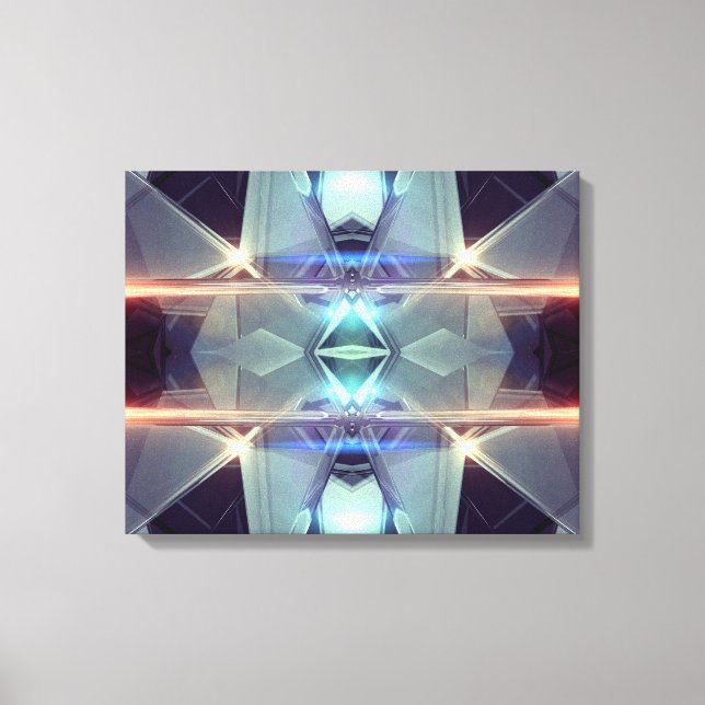 Raumschiff Kaleidoskop gepackte Leinwand (Vorderseite)
