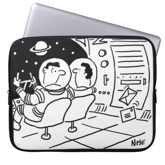 Raumschiff-Laptop-Tasche Laptopschutzhülle (Vorderseite)