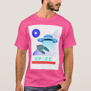 Raumschiff mit Raumschiff T-Shirt