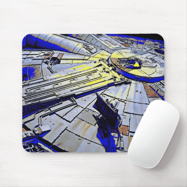 Raumschiff Mousepad (Mit Mouse)