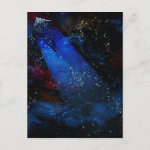 Raumschiff Postkarte