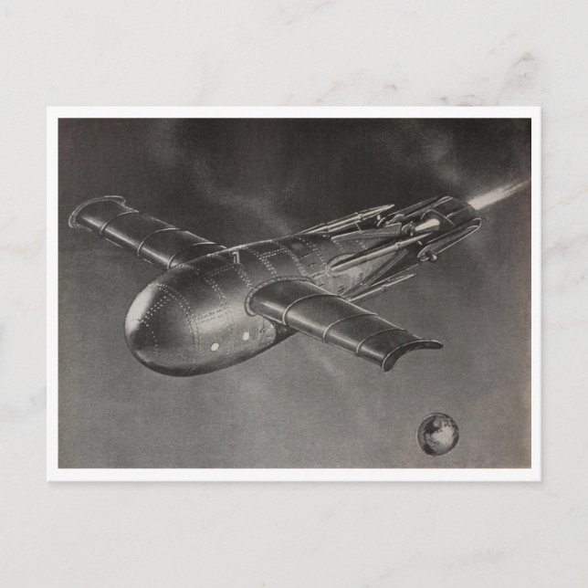 "Raumschiff" Postkarte (Vorderseite)