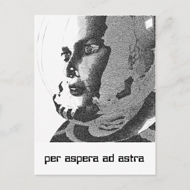 Raumschiff Postkarte (Vorderseite)