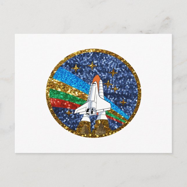 Raumschiff Postkarte (Vorderseite)