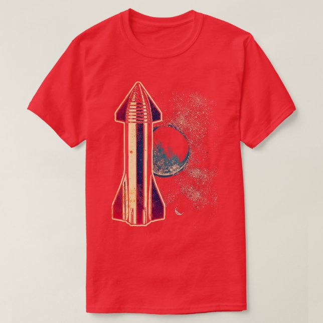 Raumschiff RaumschiffX-Raketenraumschiff T-Shirt (Design vorne)