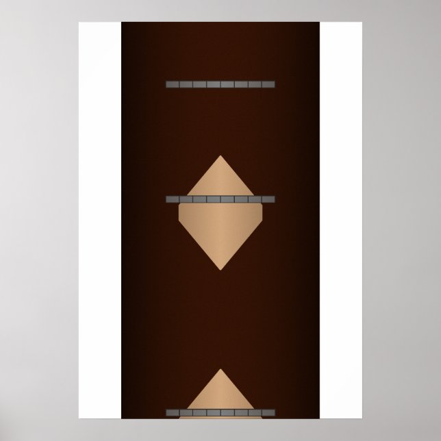 Raumschiff Tempel Teppich Poster (Vorne)