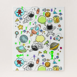 Raumschiffe Außerirdischen Astronauten Puzzle