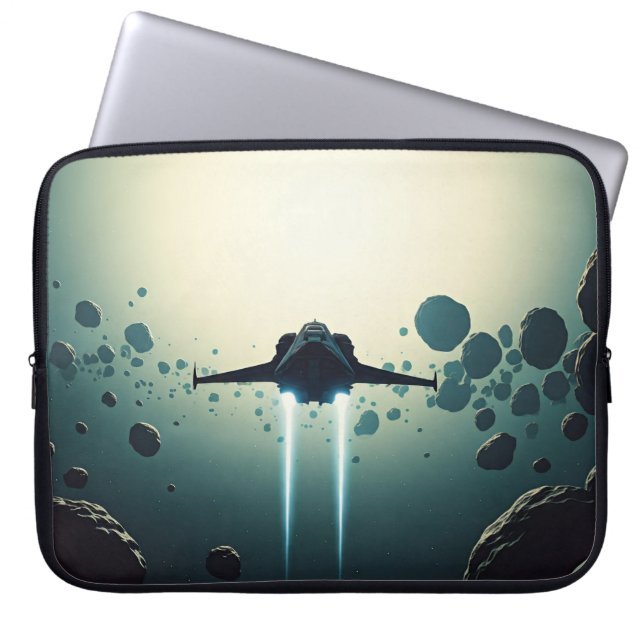 Raumschifffahrt Laptopschutzhülle (Vorderseite)