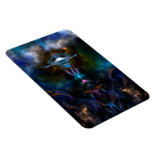 Raumstation Ansarious Foto Magnet