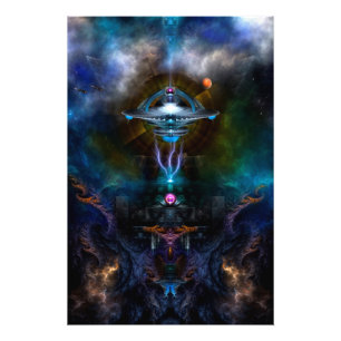 Raumstation Ansarious Fraktal Art Foto Enlargem