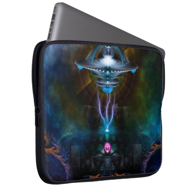 Raumstation Ansarious Laptop Sleeve (Vorne Rechts)