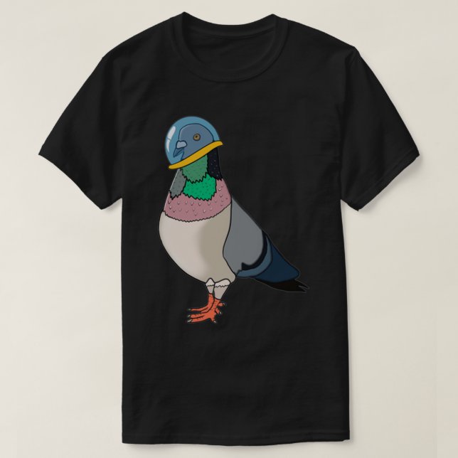Raumtaube 1 T-Shirt (Design vorne)